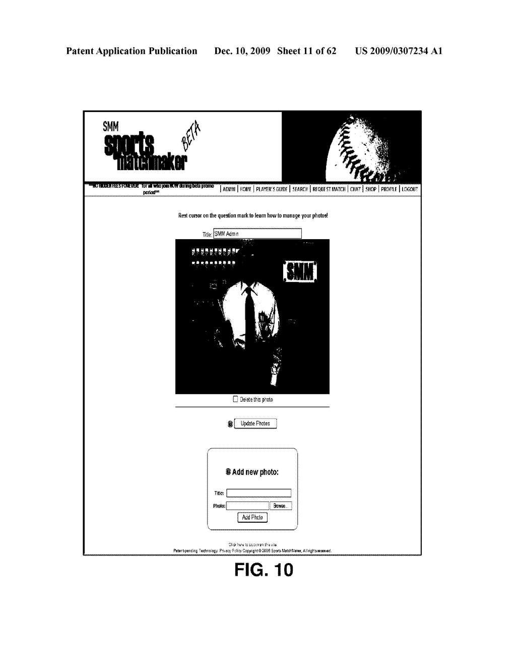 Sports Matchmaker Systems - diagram, schematic, and image 12