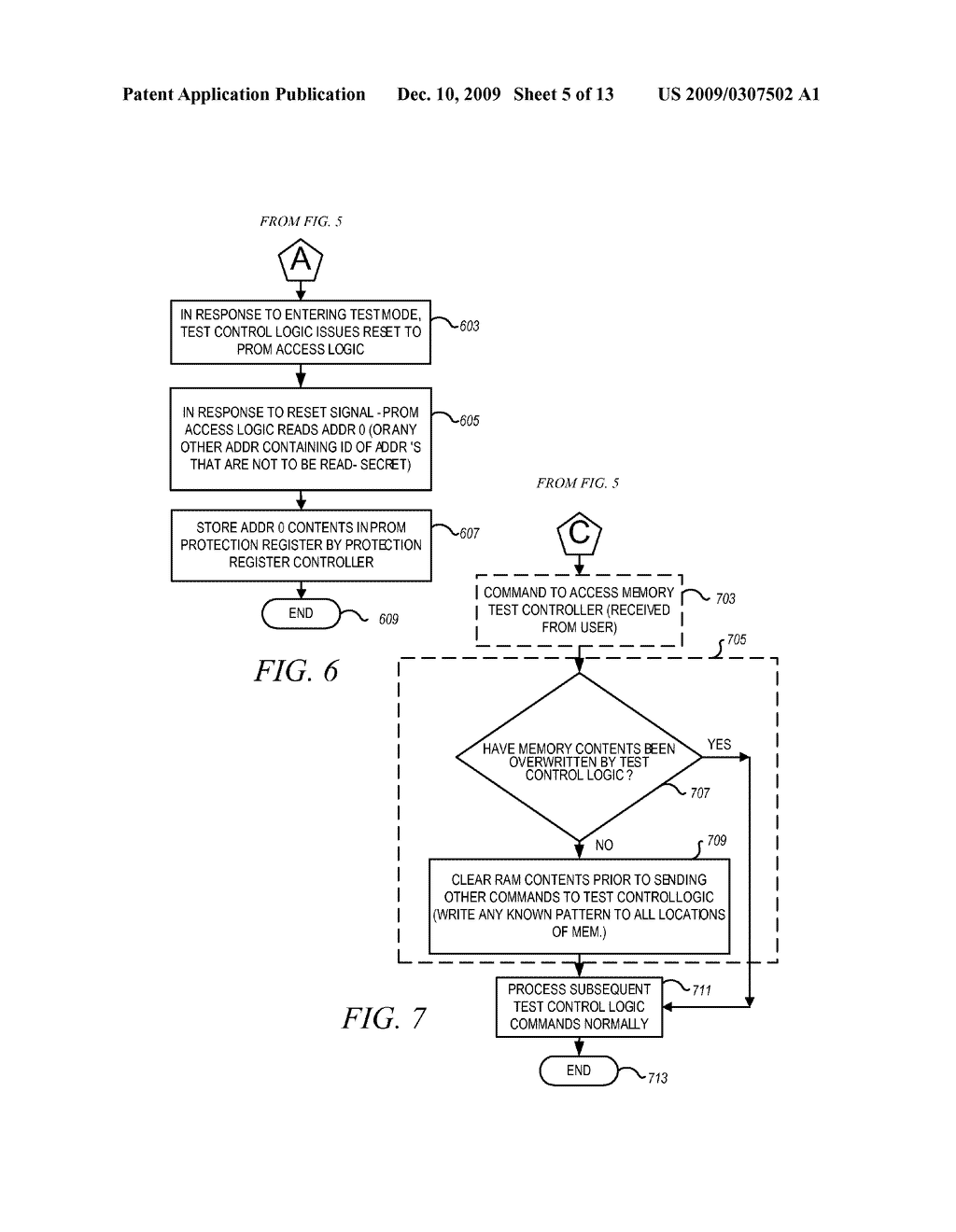METHOD AND APPARATUS FOR SECURING DIGITAL INFORMATION ON AN INTEGRATED CIRCUIT READ ONLY MEMORY DURING TEST OPERATING MODES - diagram, schematic, and image 06