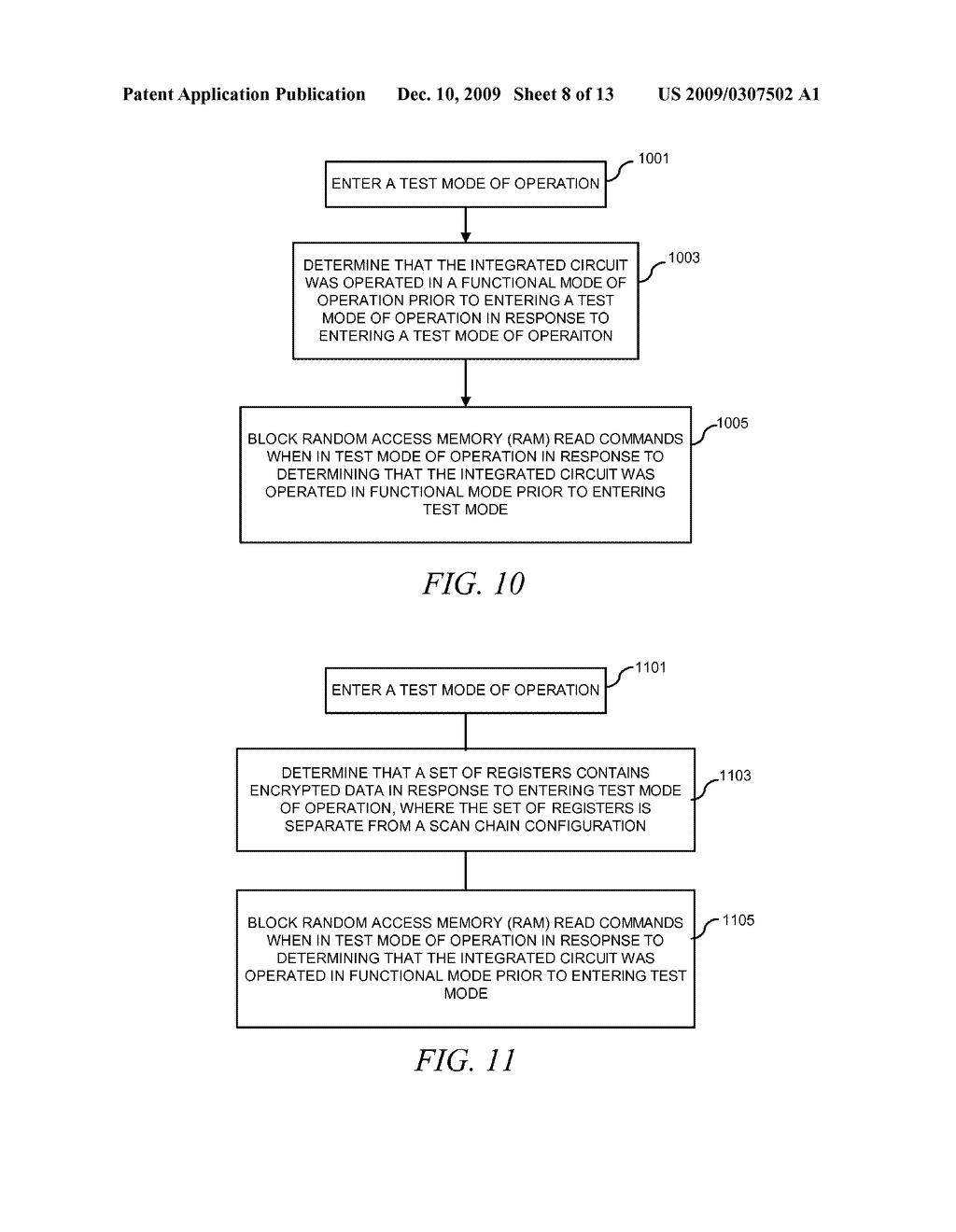 METHOD AND APPARATUS FOR SECURING DIGITAL INFORMATION ON AN INTEGRATED CIRCUIT READ ONLY MEMORY DURING TEST OPERATING MODES - diagram, schematic, and image 09