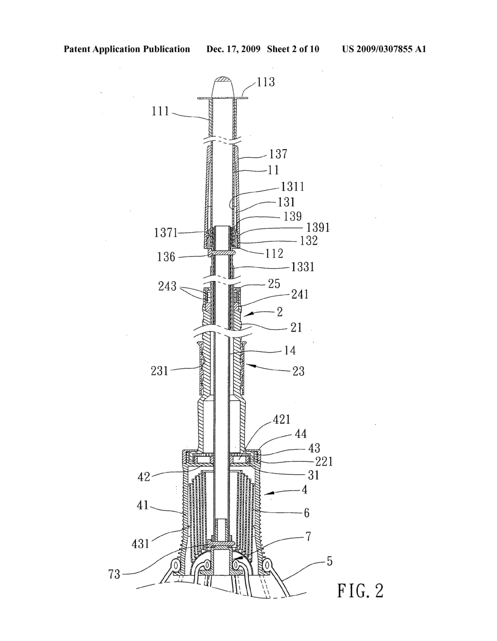 Structure of wringable mop - diagram, schematic, and image 03