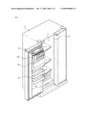 Ice maker and refrigerator having the same diagram and image