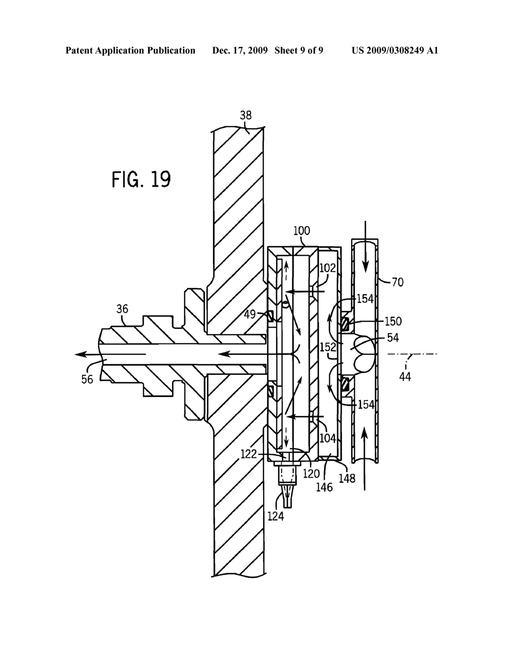 Rotative Inertial Impactor Gas-Oil Separator for Internal Combustion Engine - diagram, schematic, and image 10