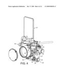 BREWING DEVICE FOR CAPSULE WITH CLOSURE MECHANISM OF VARIABLE TRANSMISSION RATIO diagram and image