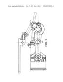 BREWING DEVICE FOR CAPSULE WITH CLOSURE MECHANISM OF VARIABLE TRANSMISSION RATIO diagram and image