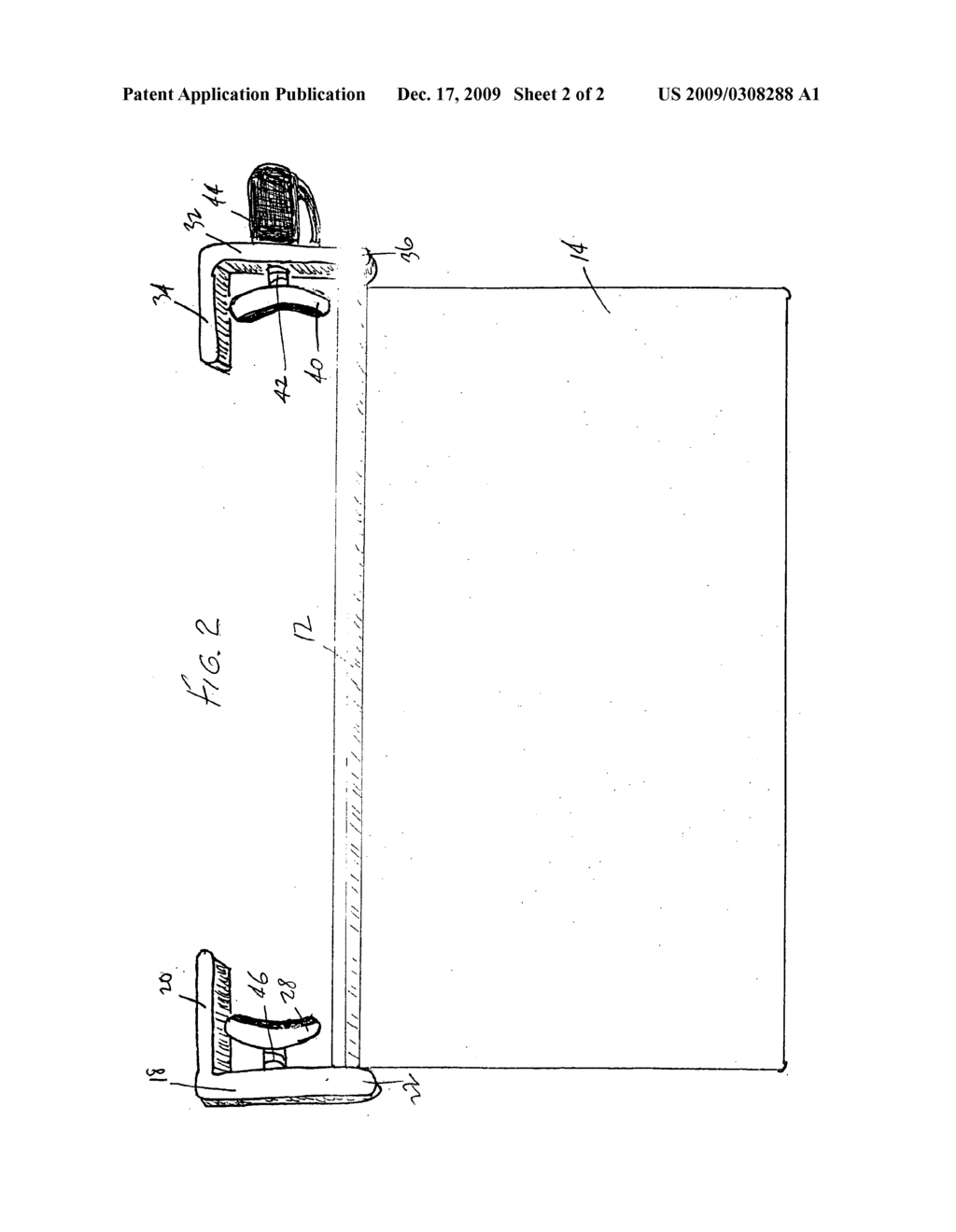 Vehicle steering wheel supported desk - diagram, schematic, and image 03