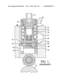 Switchable valve train device having a single locking pin diagram and image