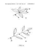 Self-ventilating, decorative patio umbrella diagram and image