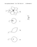 Self-ventilating, decorative patio umbrella diagram and image