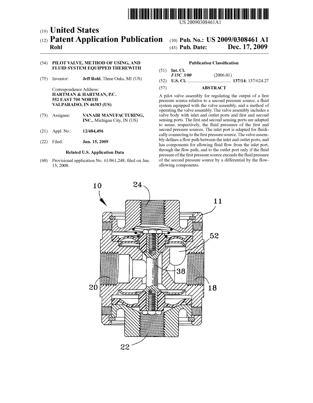 PILOT VALVE, METHOD OF USING, AND FLUID SYSTEM EQUIPPED THEREWITH - diagram, schematic, and image 01