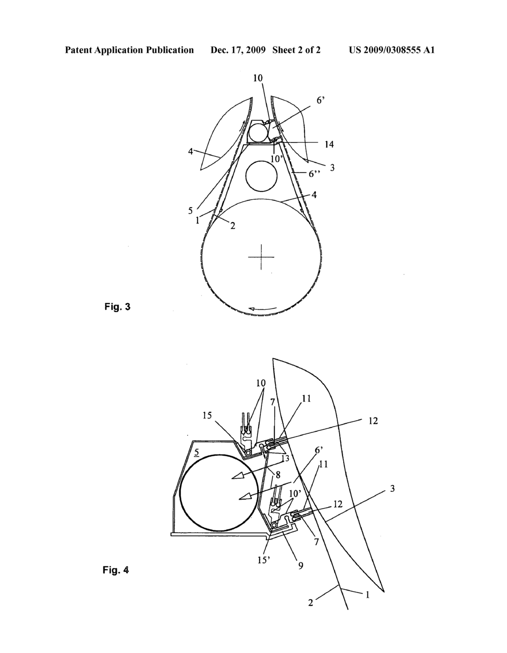 Device and process for transferring a material web - diagram, schematic, and image 03