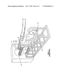 System for Supplying Tubular Geotextile Material for Perforated Drain Pipes diagram and image