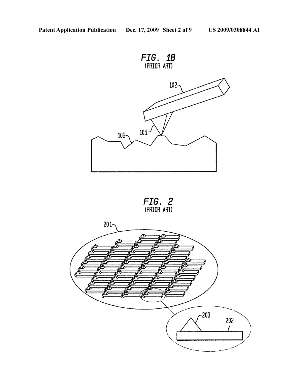 MONOLITHIC HIGH ASPECT RATIO NANO-SIZE SCANNING PROBE MICROSCOPE (SPM) TIP FORMED BY NANOWIRE GROWTH - diagram, schematic, and image 03