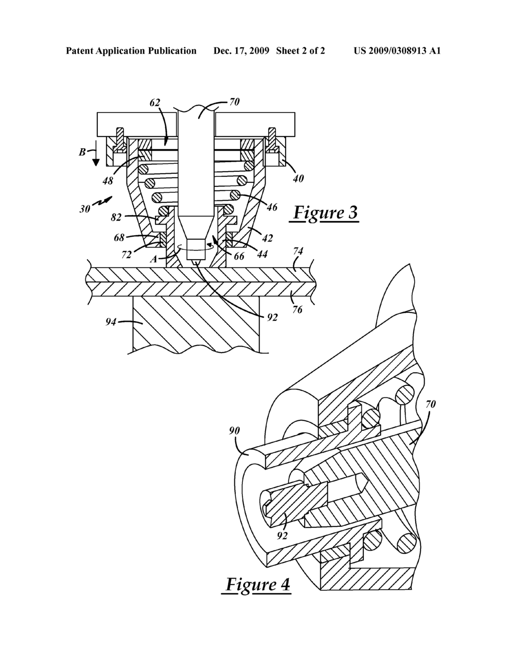 DEVICE FOR USE WITH A FRICTION STIR SPOT WELDING (FSSW) APPARATUS - diagram, schematic, and image 03