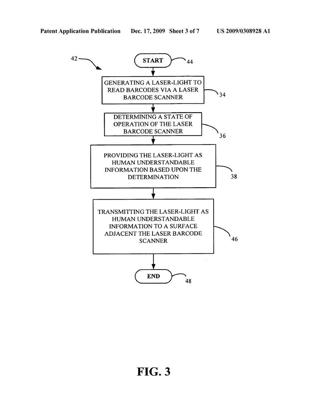 SYSTEM TO IMPROVE COMMUNICATION USING A LASER BAR CODE SCANNER AND ASSOCIATED METHODS - diagram, schematic, and image 04