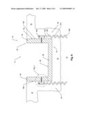 Concrete form anchor device, system and method for forming trenches diagram and image