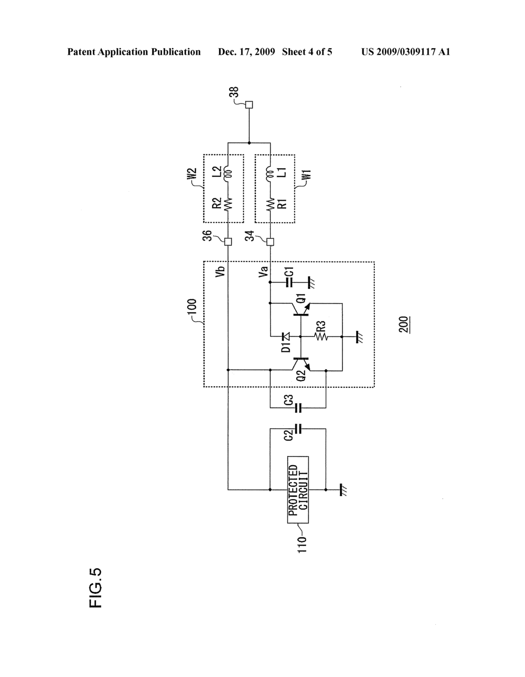 PROTECTION CIRCUIT, AND SEMICONDUCTOR DEVICE AND LIGHT EMITTING DEVICE USING SUCH PROTECTION CIRCUIT - diagram, schematic, and image 05