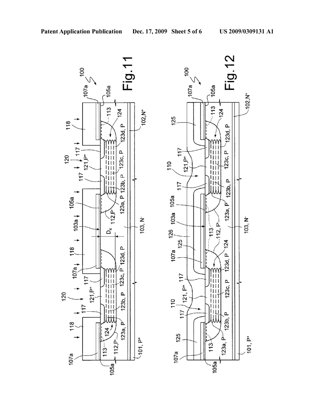 IGBT TRANSISTOR WITH PROTECTION AGAINST PARASITIC COMPONENT ACTIVATION AND MANUFACTURING PROCESS THEREOF - diagram, schematic, and image 06