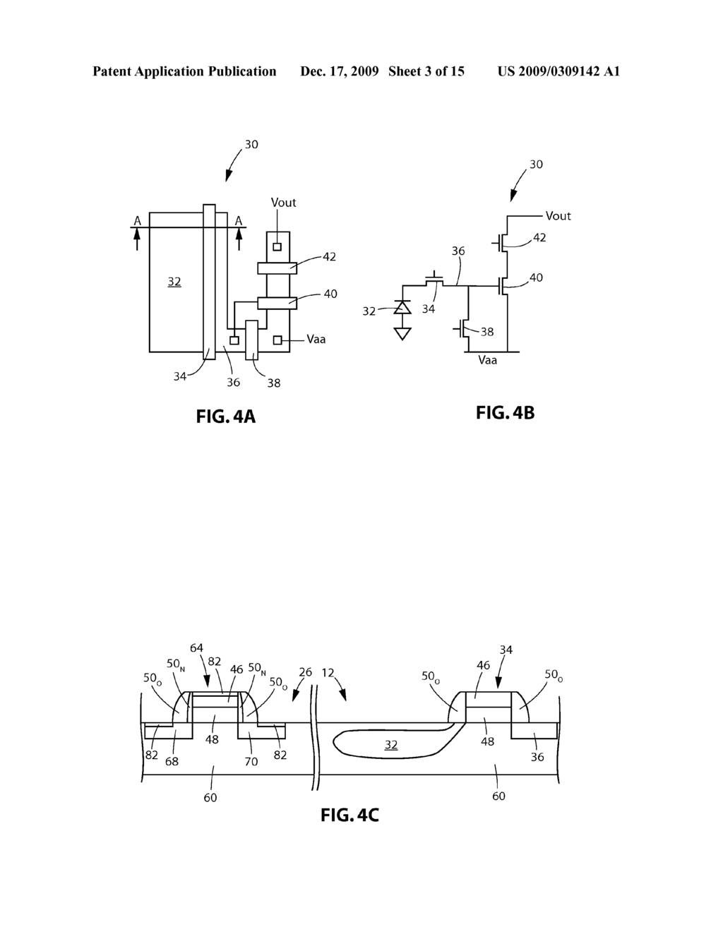 IMAGER DEVICES HAVING DIFFERING GATE STACK SIDEWALL SPACERS, METHOD FOR FORMING SUCH IMAGER DEVICES, AND SYSTEMS INCLUDING SUCH IMAGER DEVICES - diagram, schematic, and image 04