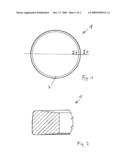 PISTON RING FOR THE PISTON OF AN INTERNAL COMBUSTION ENGINE diagram and image