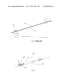 Ski equipped with a collapsible undercarriage device diagram and image