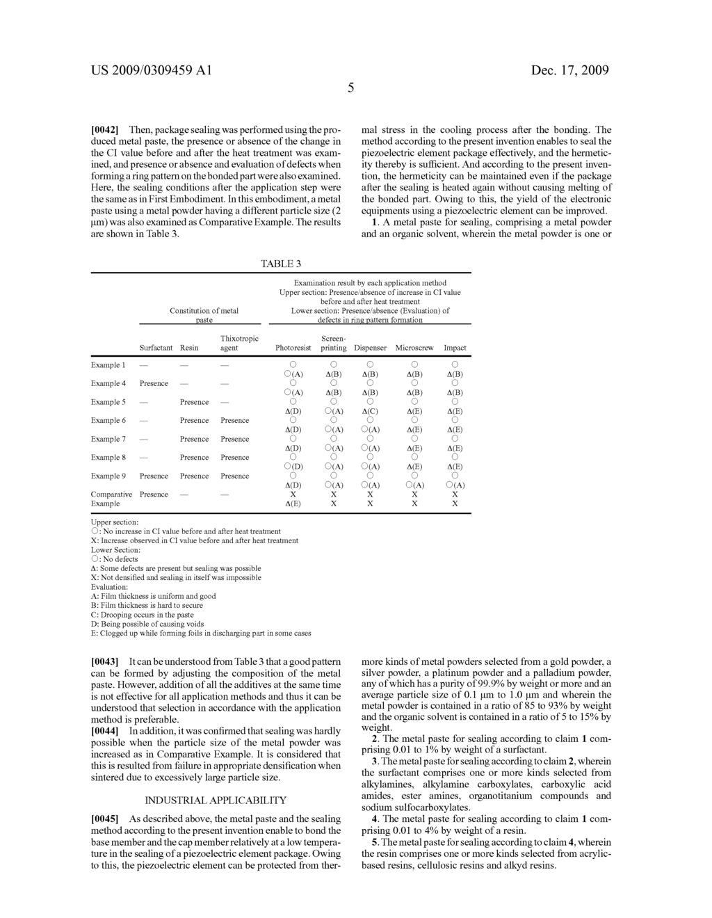 METAL PASTE FOR SEALING, HERMETIC SEALING METHOD FOR PIEZOELECTRIC ELEMENT, AND PIEZOELECTRIC DEVICE - diagram, schematic, and image 07