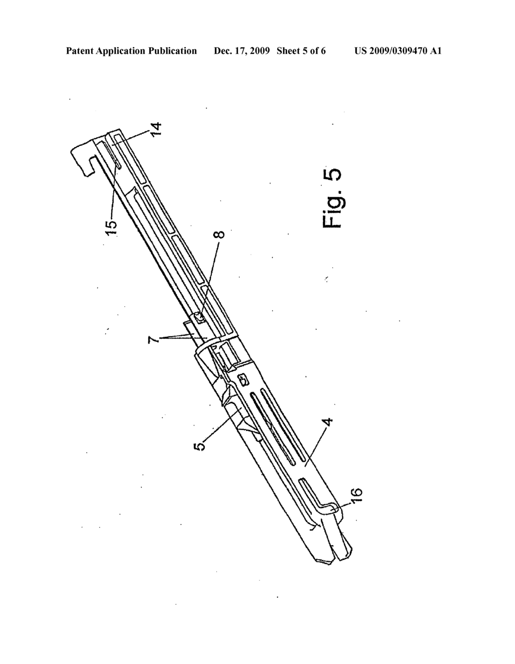 CLOSING AND RETAINING DEVICE FOR AN EXTENSION GUIDE - diagram, schematic, and image 06