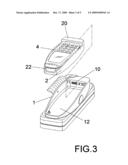 Battery charger stand set for motor vehicle diagram and image