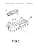 Battery charger stand set for motor vehicle diagram and image