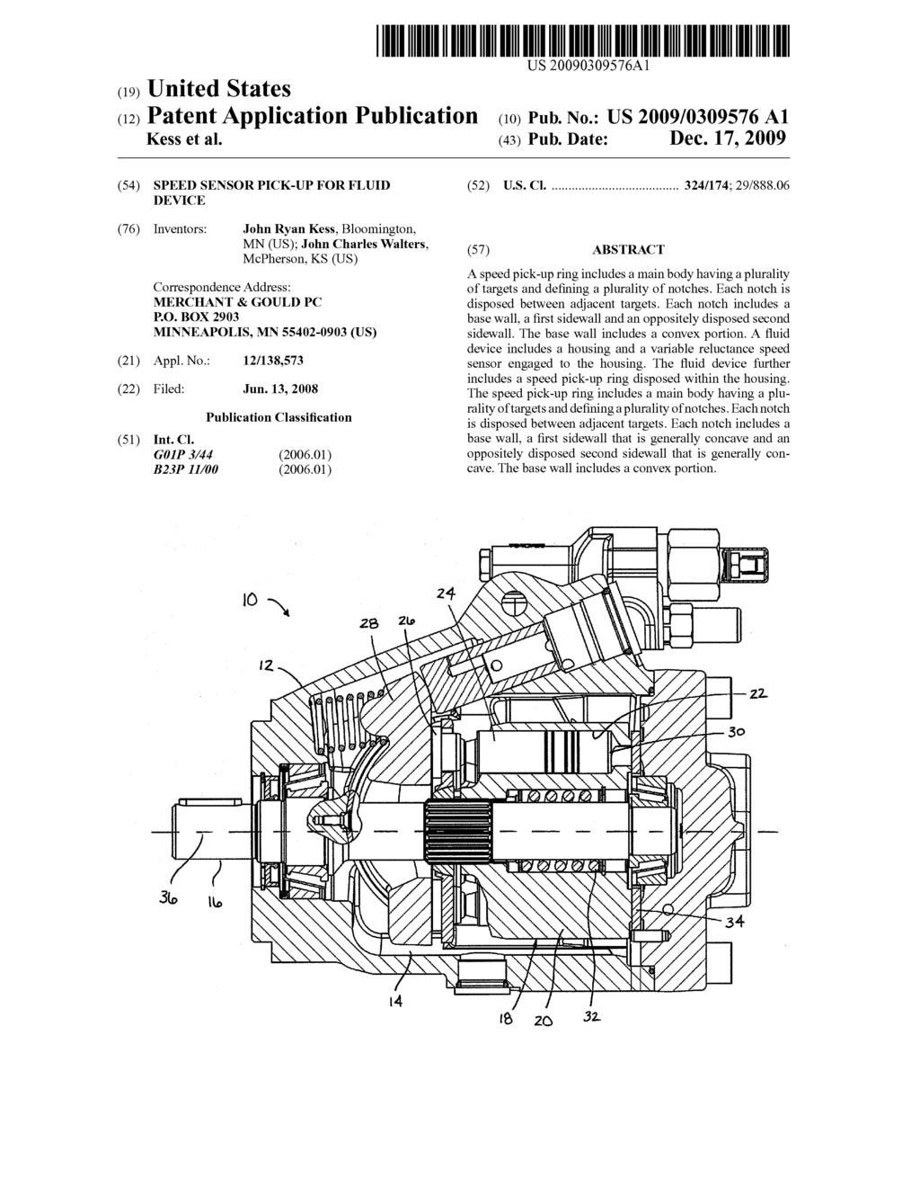 Speed Sensor Pick-Up for Fluid Device - diagram, schematic, and image 01