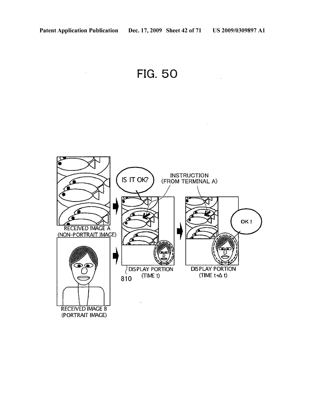 Communication Terminal and Communication System and Display Method of Communication Terminal - diagram, schematic, and image 43