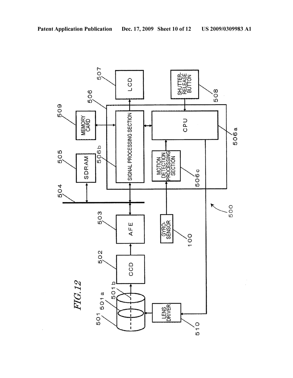 MOTION DETECTOR AND IMAGE CAPTURE DEVICE, INTERCHANGEABLE LENS AND CAMERA SYSTEM INCLUDING THE MOTION DETECTOR - diagram, schematic, and image 11