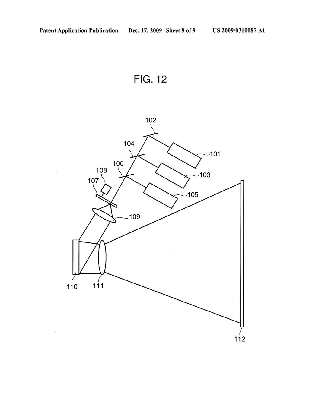 PROJECTION DISPLAY DEVICE, AND SPECKLE REDUCTION ELEMENT - diagram, schematic, and image 10