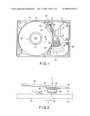 HEAD, HEAD SUSPENSION ASSEMBLY, AND DISK DEVICE PROVIDED WITH THE SAME diagram and image