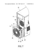 HEAT-DISSIPATING STRUCTURE HAVING AN EXTERNAL FAN diagram and image