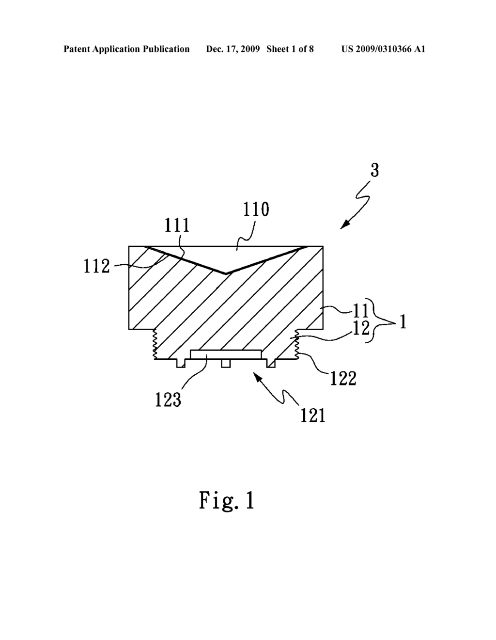 Light Emitting Diode Lens Structure and An Illumination Apparatus Incorporating with the LED Lens Structure - diagram, schematic, and image 02