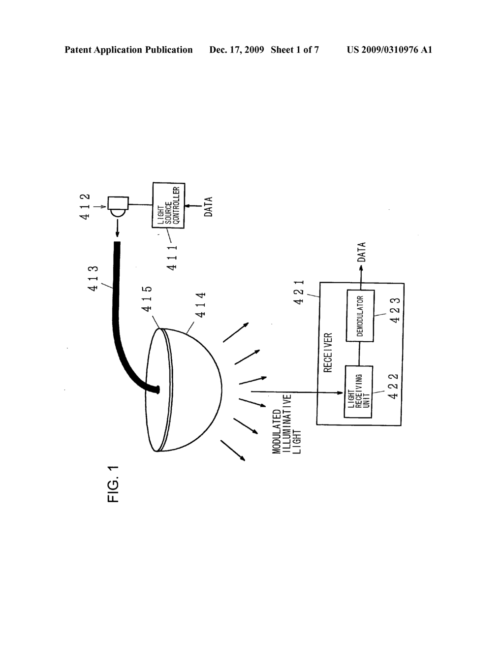 Illuminative light communication system - diagram, schematic, and image 02