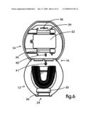 UV Sanitizer for Tethered and Untethered Mouthguards diagram and image