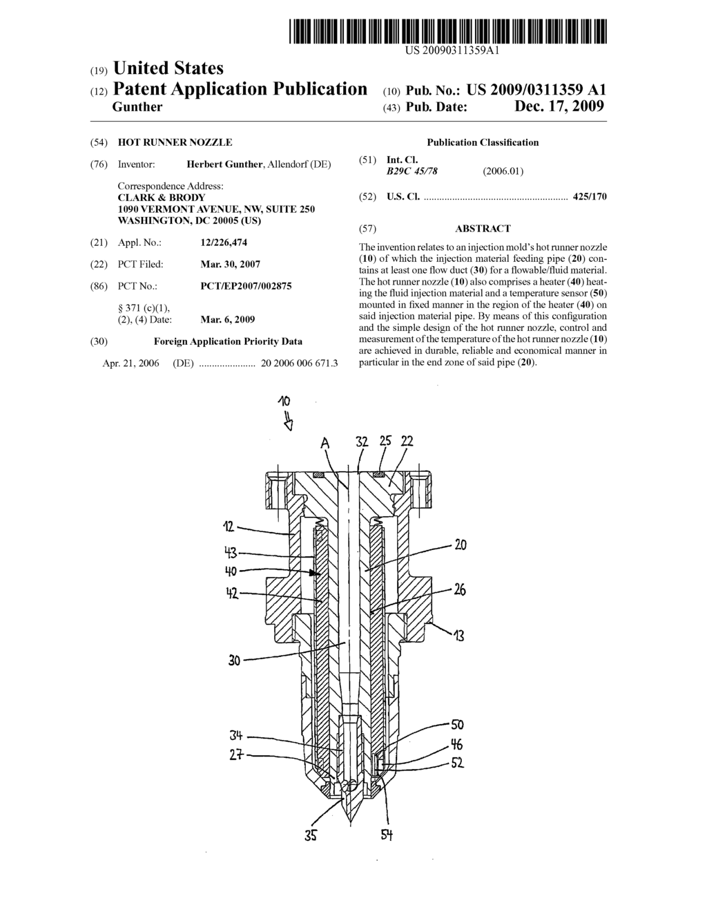 Hot Runner Nozzle - diagram, schematic, and image 01