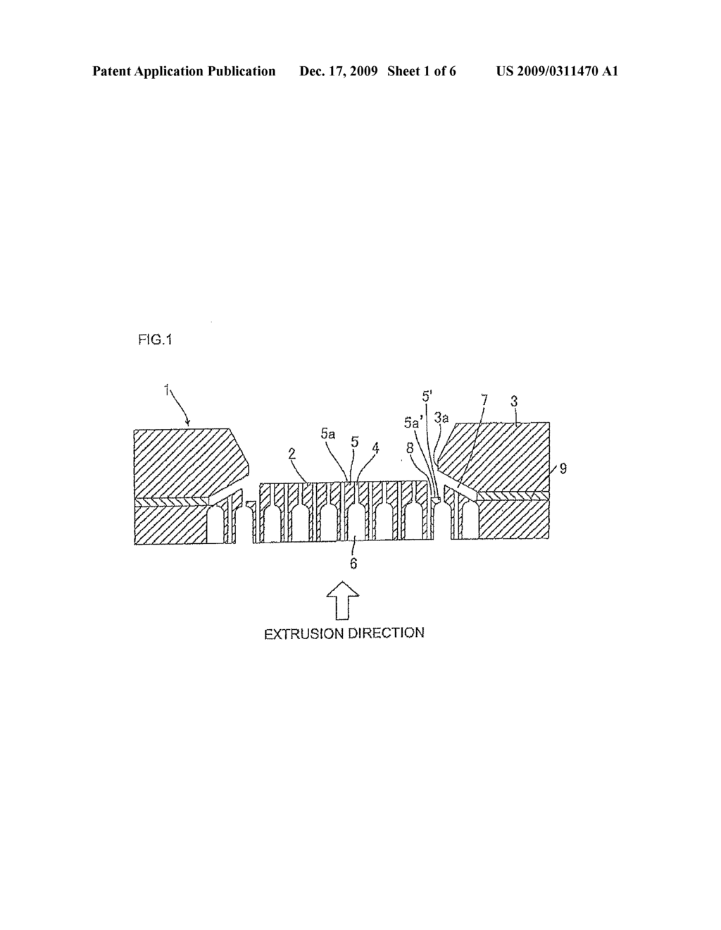 DIE FOR EXTRUSION FORMING OF HONEYCOMB FORMED BODY, METHOD OF FORMING HONEYCOMB FORMED BODY, AND HONEYCOMB FORMED BODY - diagram, schematic, and image 02