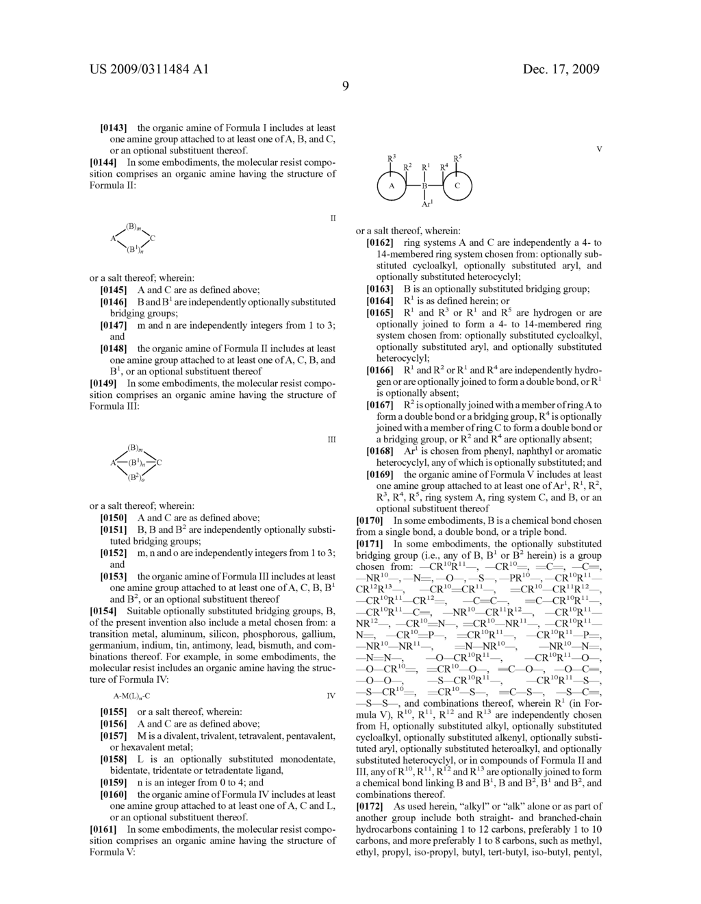 Molecular Resist Compositions, Methods of Patterning Substrates Using the Compositions and Process Products Prepared Therefrom - diagram, schematic, and image 19