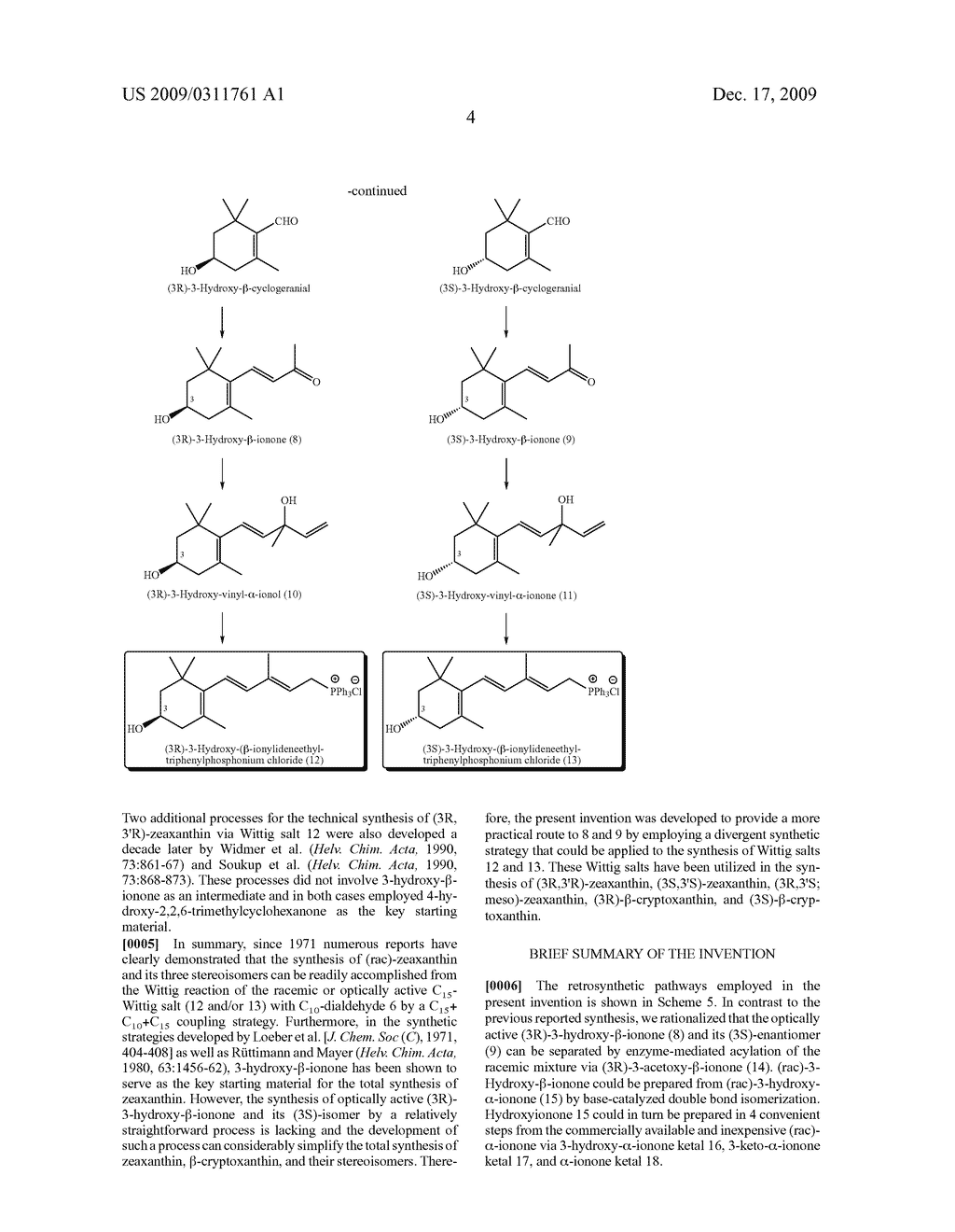 Process for Synthesis of (3S)- and (3R)-3-Hydroxy-Beta-Ionone, and Their Transformation to Zeaxanthin and Beta-Cryptoxanthin - diagram, schematic, and image 05