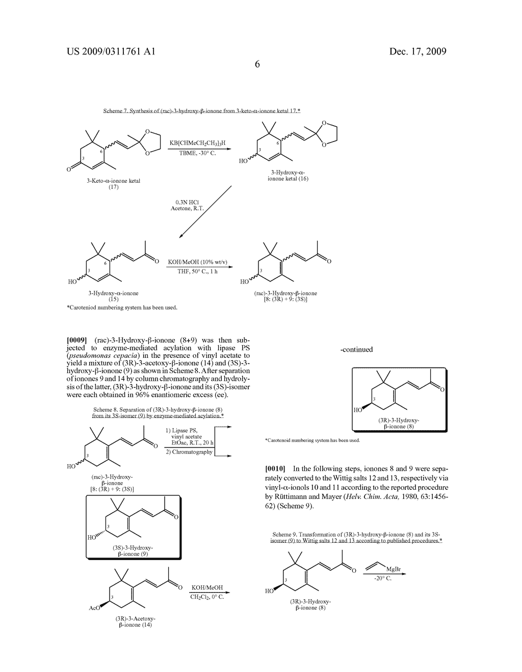 Process for Synthesis of (3S)- and (3R)-3-Hydroxy-Beta-Ionone, and Their Transformation to Zeaxanthin and Beta-Cryptoxanthin - diagram, schematic, and image 07