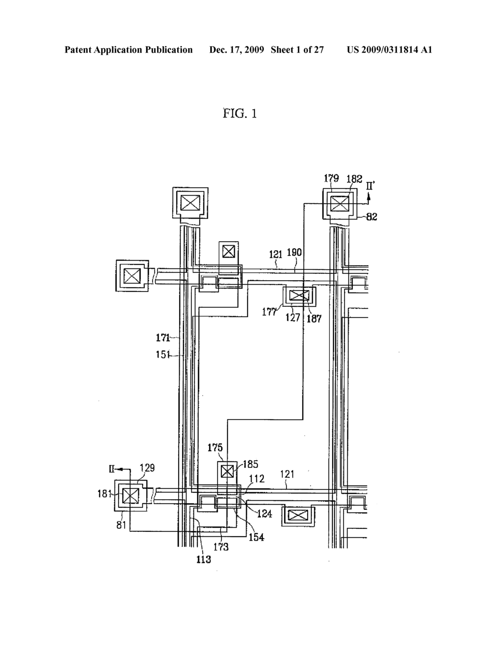 THIN FILM TRANSISTOR ARRAY PANEL FOR A DISPLAY DEVICE AND A METHOD OF MANUFACTURING THE SAME - diagram, schematic, and image 02