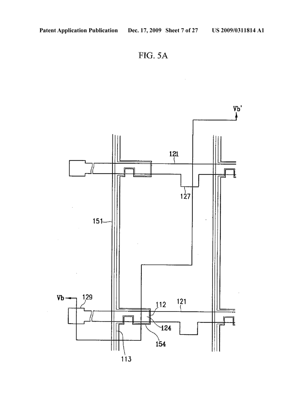 THIN FILM TRANSISTOR ARRAY PANEL FOR A DISPLAY DEVICE AND A METHOD OF MANUFACTURING THE SAME - diagram, schematic, and image 08