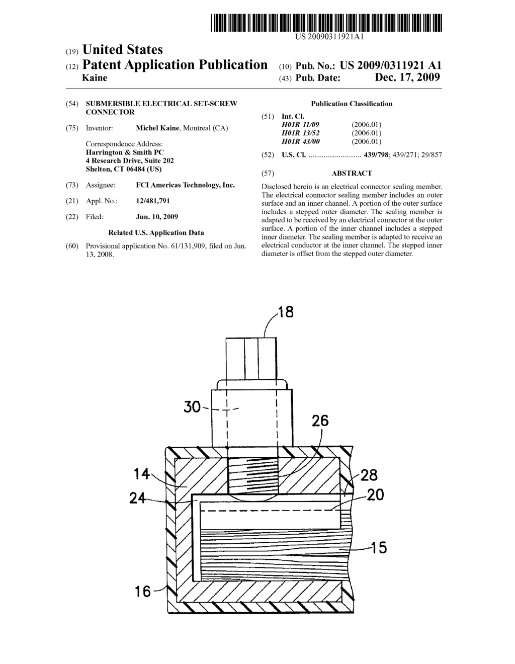 Submersible Electrical Set-Screw Connector - diagram, schematic, and image 01