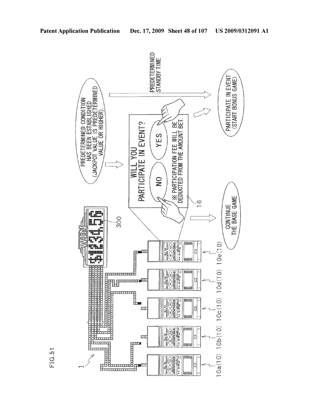 GAMING MACHINE HAVING A PLURALITY OF TERMINALS AND PLAYING METHOD THEREOF - diagram, schematic, and image 49