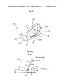 Golf club head with improved mass distribution diagram and image