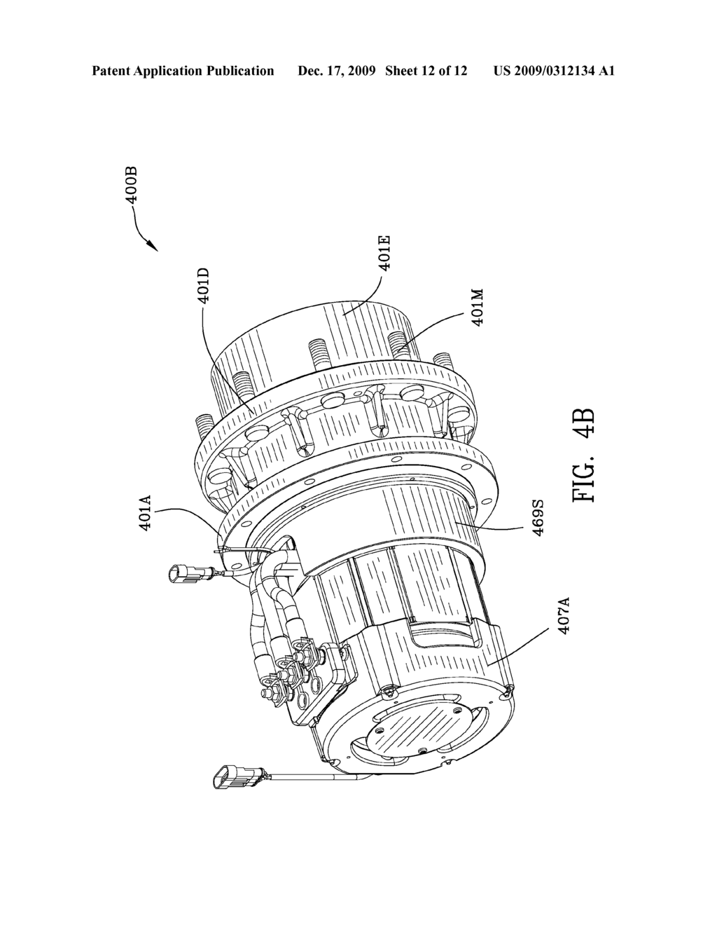 GEAR REDUCER ELECTRIC MOTOR ASSEMBLY WITH INTERNAL BRAKE - diagram, schematic, and image 13