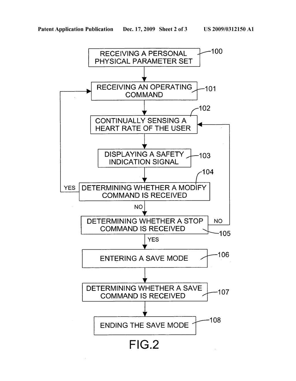 Exercise system capable of providing heart rate detection warning and control method thereof - diagram, schematic, and image 03