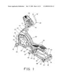 Adjustable elliptical exercise machine diagram and image